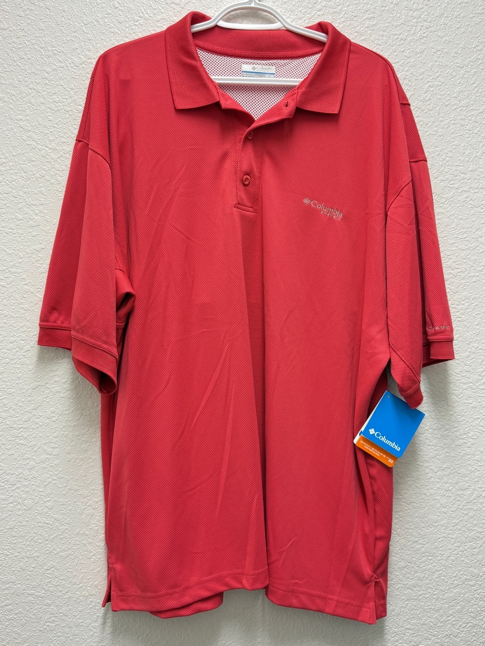 NWT Columbia PFG Perfect Cast Polo Shirt Men's Size XL Omni-Wick UPF 30 Fishing